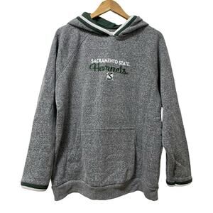 Sacramento State Hornets Womens Hoodie Sweatshirt Size L Gray University School